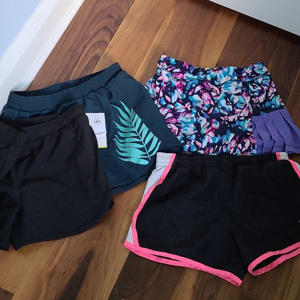 Bundle of 3 shorts,  1 skirt